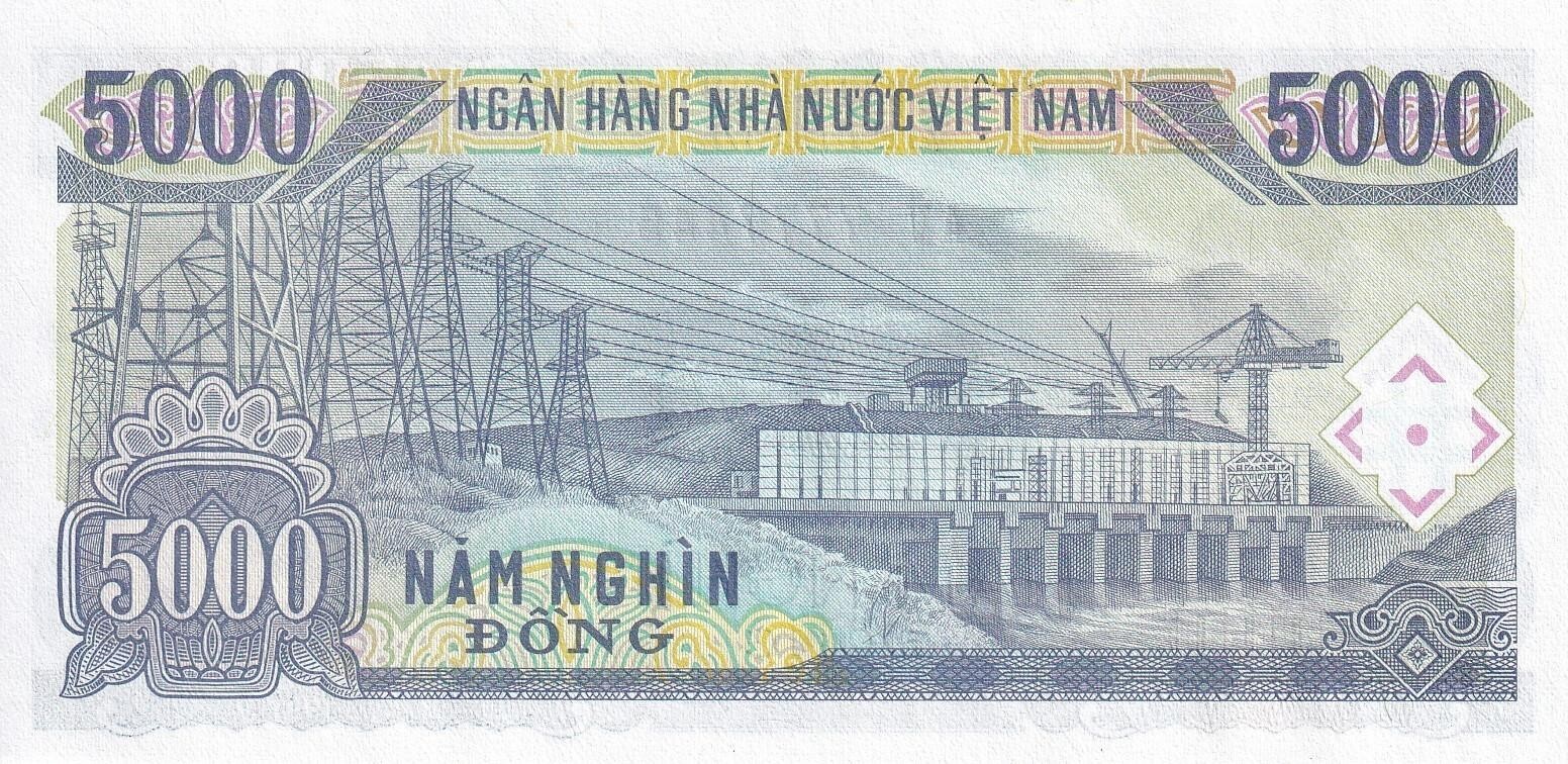 Viet Nam Vietnam 5000 Dong 1991 P 108 UNC