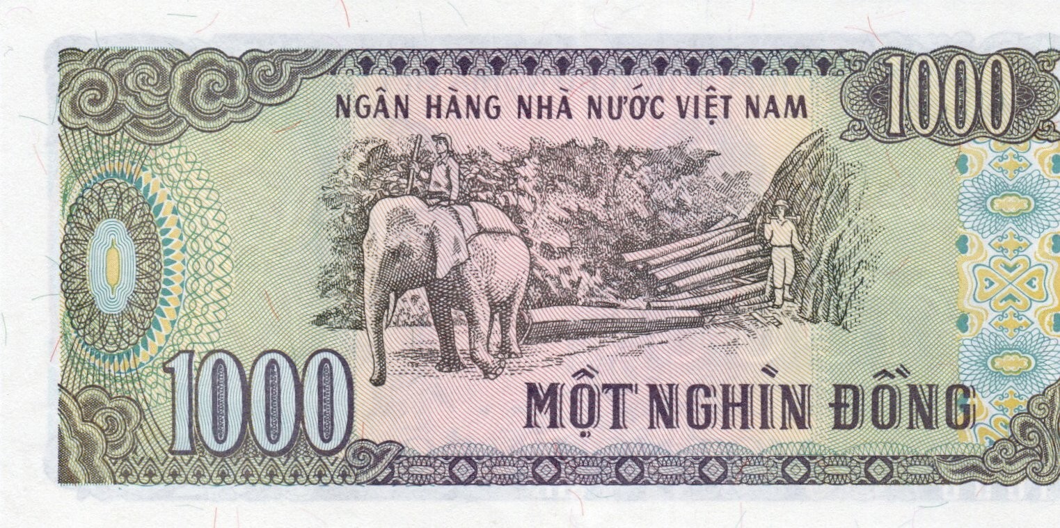 Banknote Vietnam 1000 Dong 1989 P106a.2