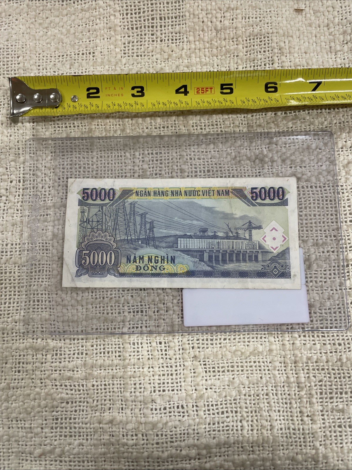 Vietnam 1991 5000 Dong Unused Mint Old Banknote Paper Money Currency Note