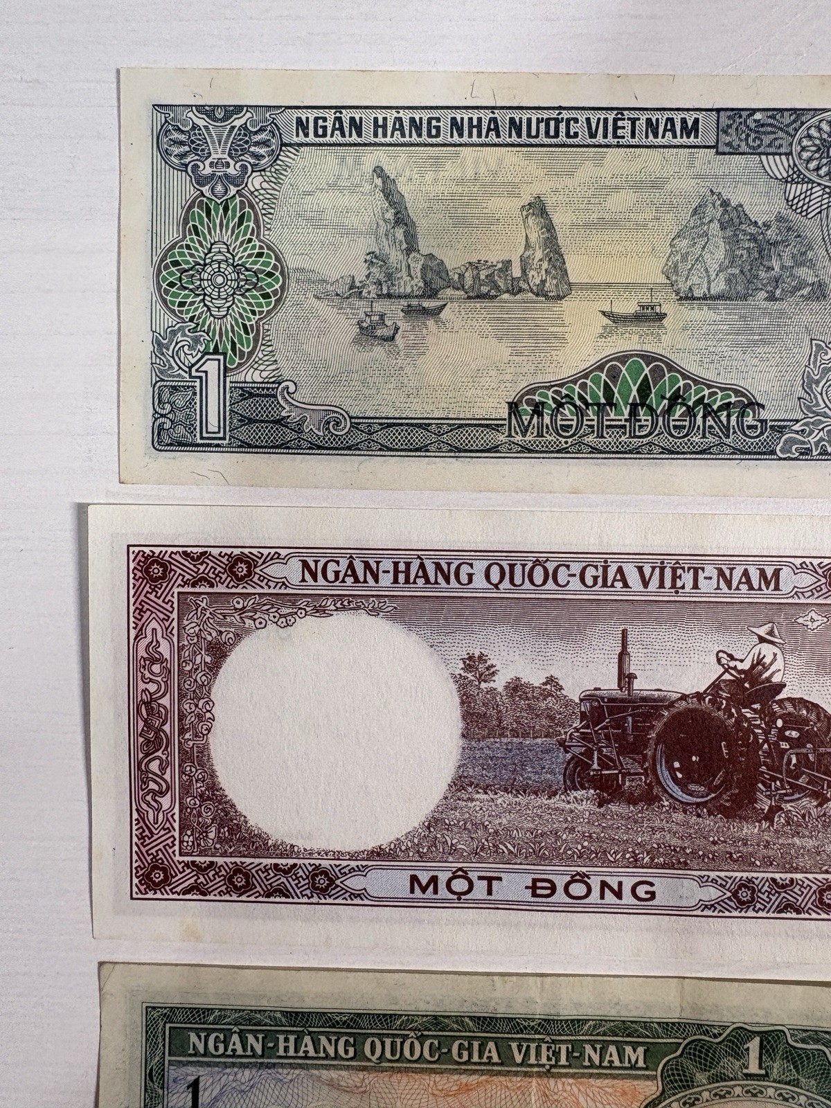 Vietnamese Dong Banknotes (LOT OF 6) 1, 5, 10 Đồng Banknotes