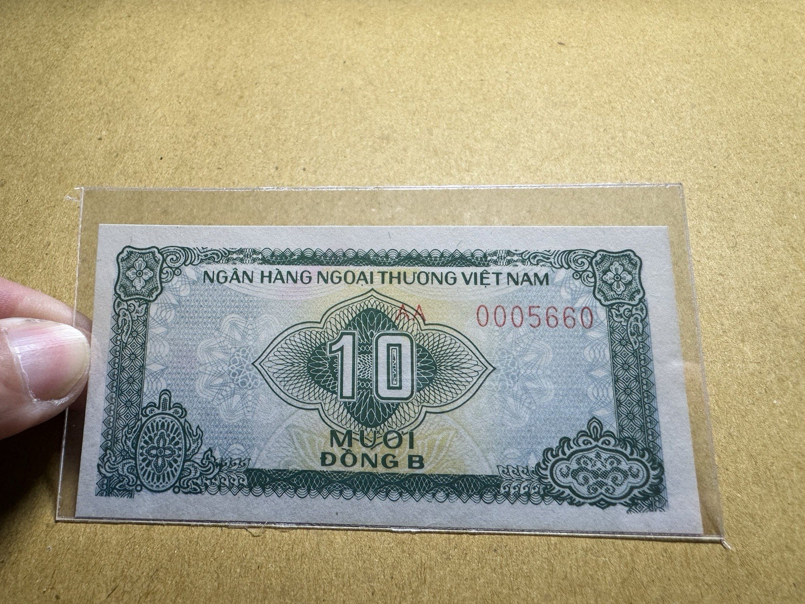 VIETNAM 10 Dong FOREIGN EXCHANGE CERTIFICATE 1987 UNC P-FX8a Rare_LDP Shop.
