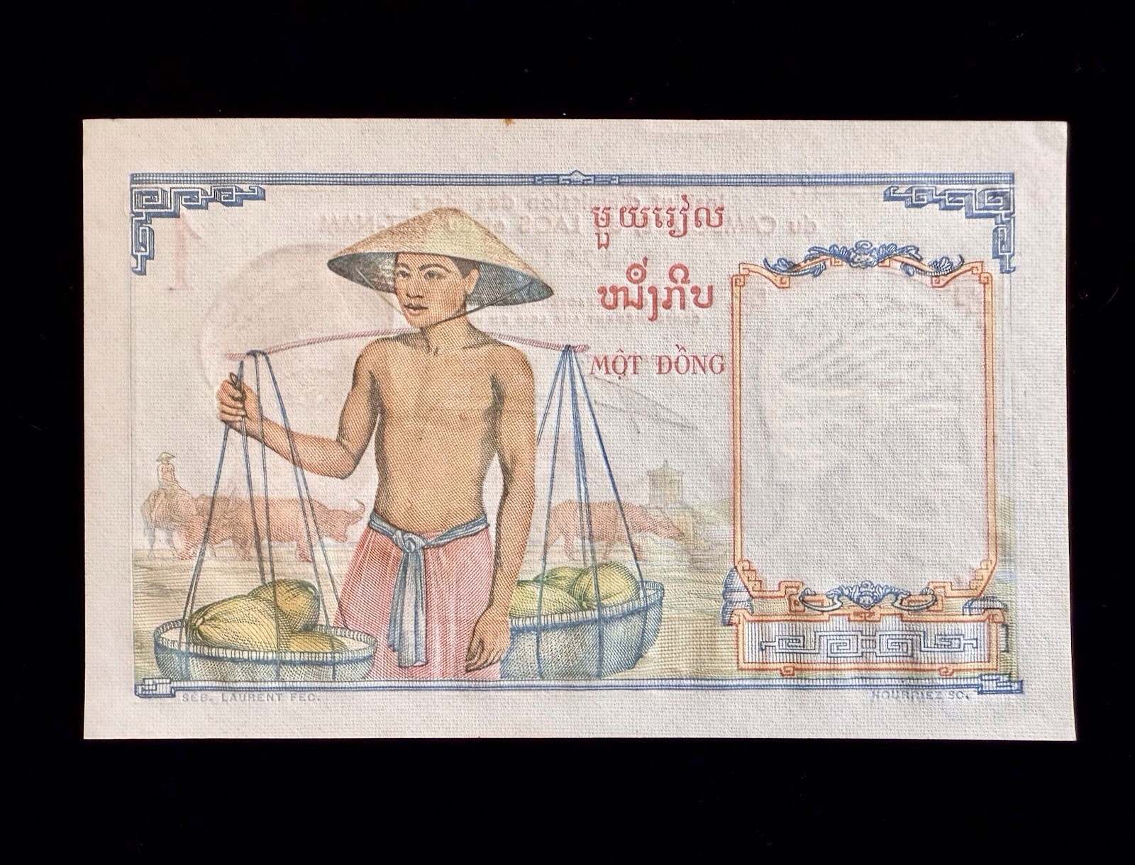 French Indo China 1 Piastre Note – ND (1953) – P-92