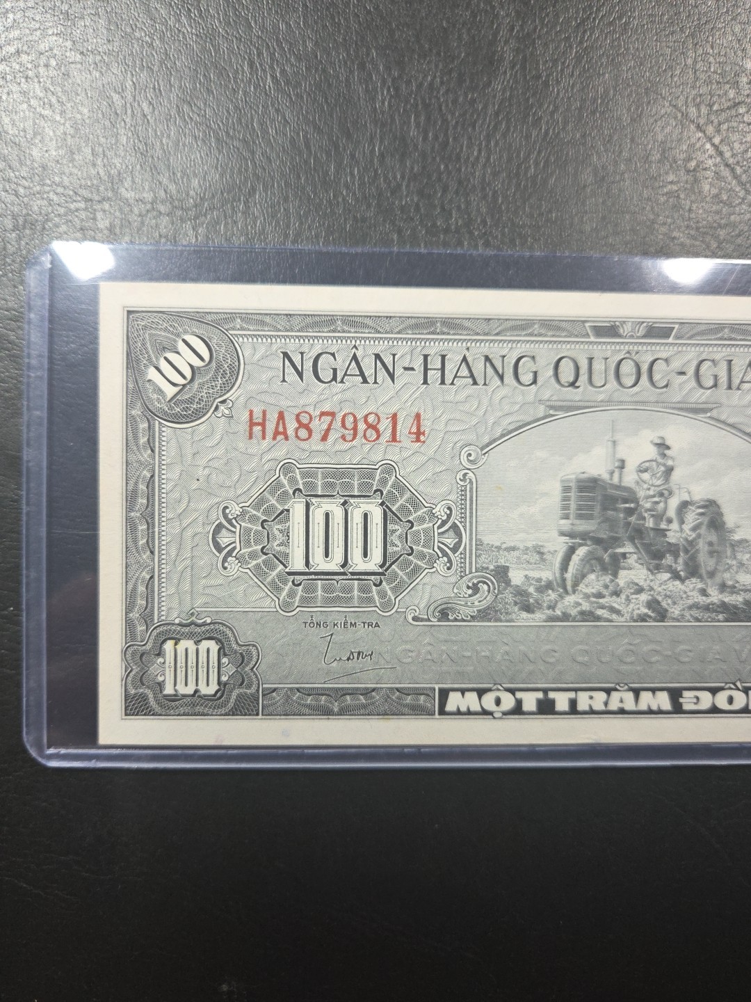 SOUTH VIETNAM 100 DONG NOTE 1955 P-8. Beautiful Condition