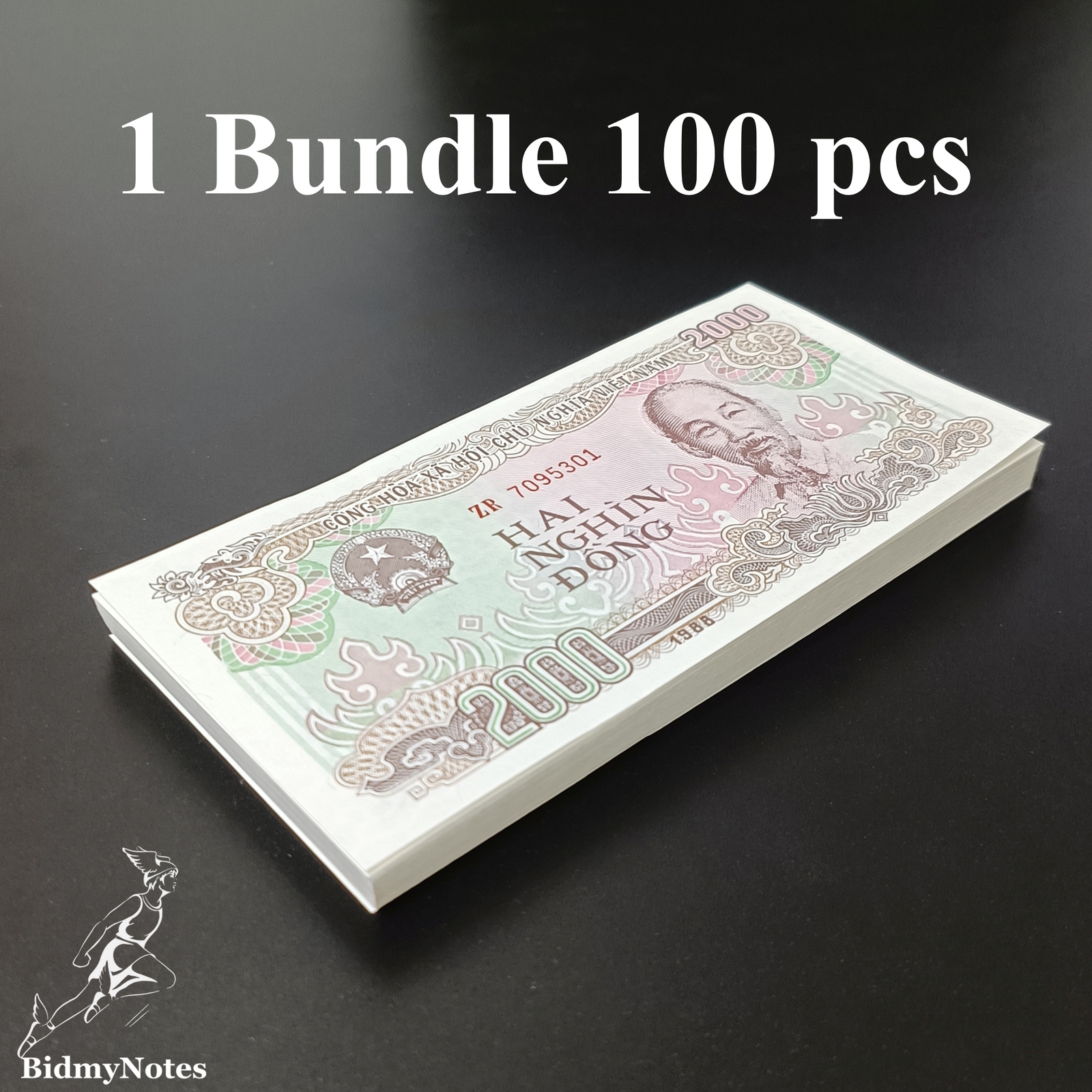 Vietnam 2000 Dong 1988 P 107a(1) UNC 1 Bundle 100 pcs.