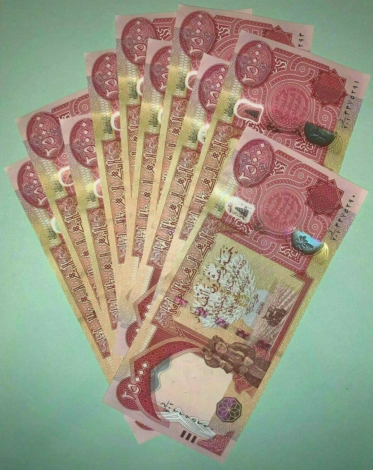 NEW IRAQI DINAR HALF MILLION 20 x 25,000 IQD 500,000 Real AUTHENTIC Iraq Money