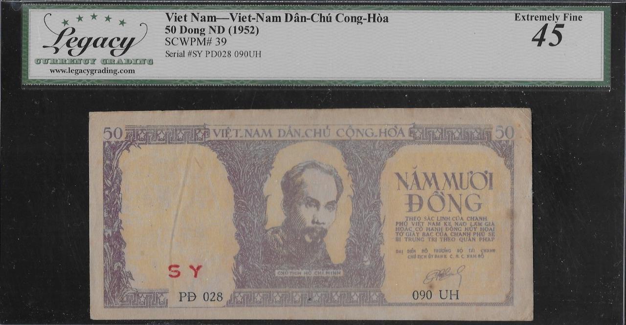 Vietnam P-39 50 Dong 1952 LCG 45