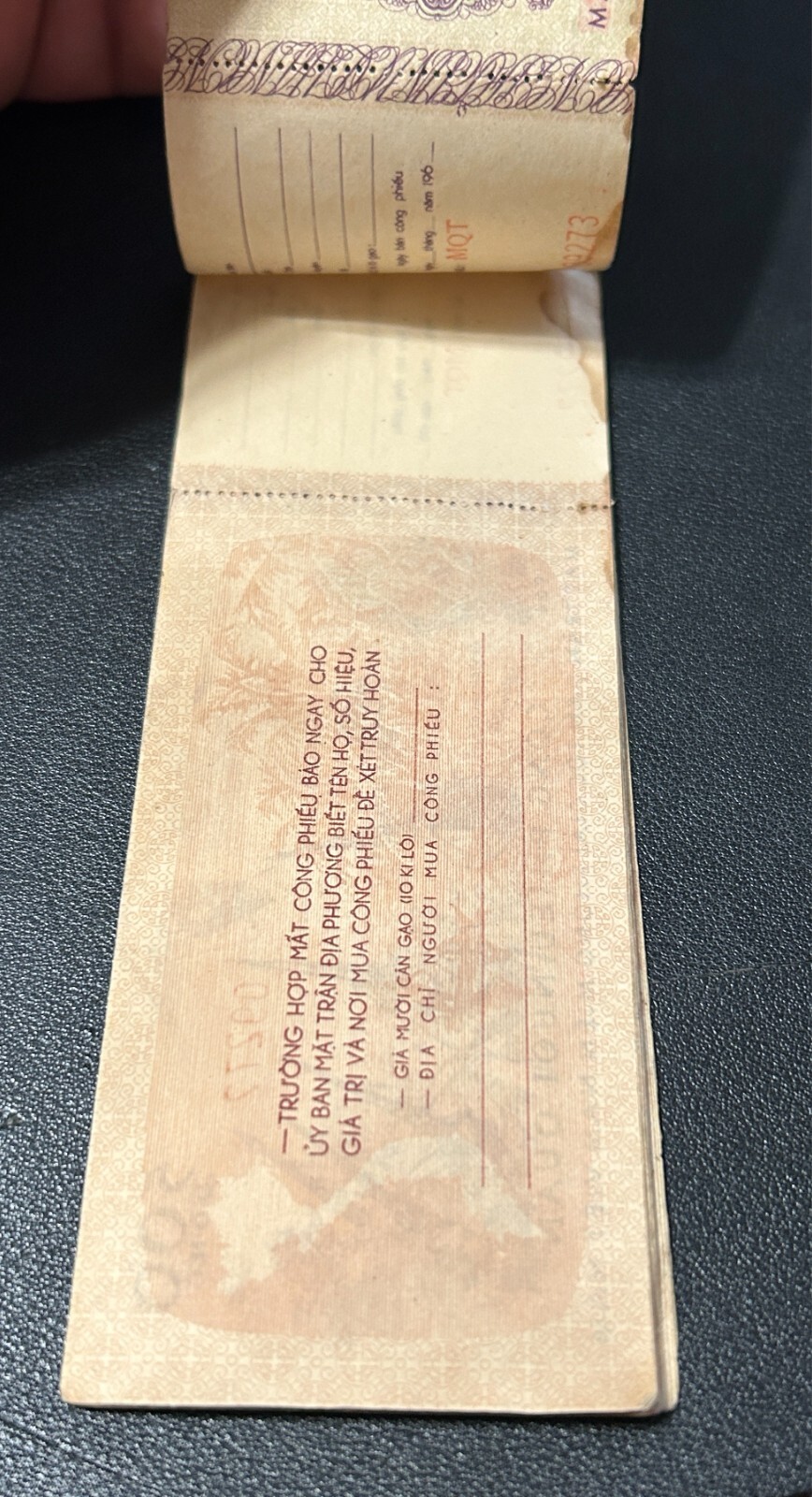 1964 Vietnam Vietcong Cong Phieu Nuoi Quan 500 Dong Credit ORIGINAL BOOK 23 NOTE