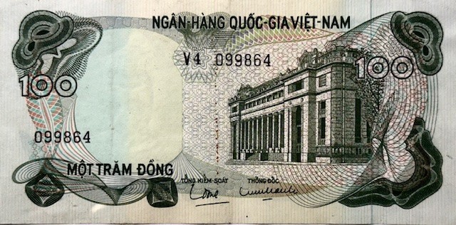 SOUTH VIETNAM – 100 Dong – ND(1970) – Pick-26a – Gem Crisp Uncirculated!