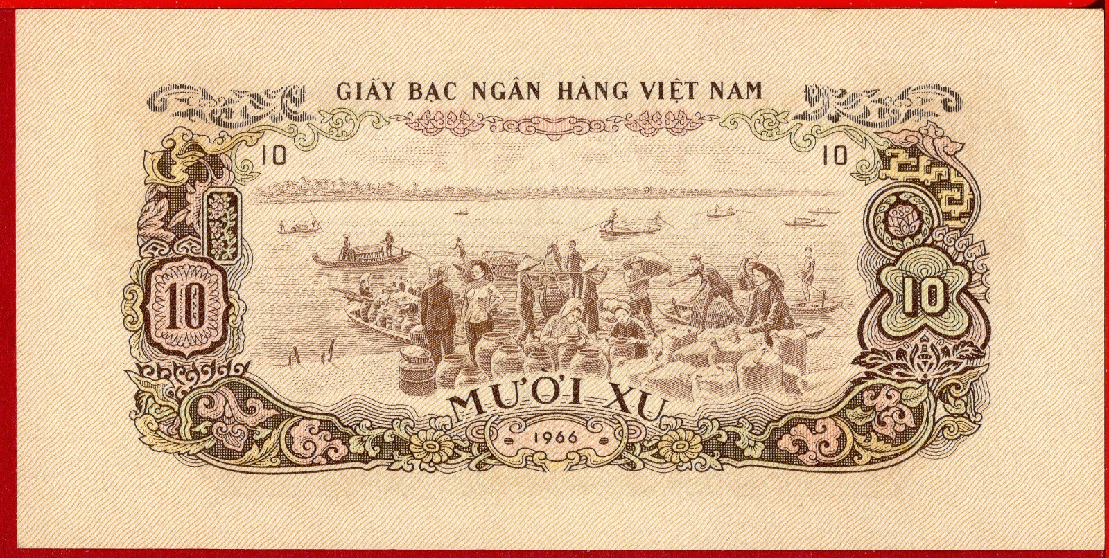 SOUTH VIETNAM 10 XU = 0,10 DONG nd 1966 (1975) P 37 UNC free shipping from 100$