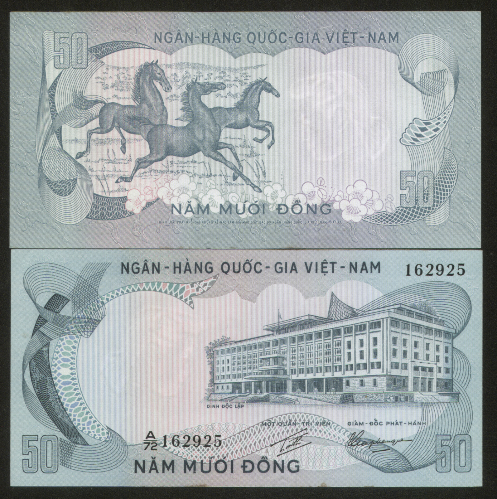 Viet Nam South 50 Dong (1972) Pick 30 aUNC