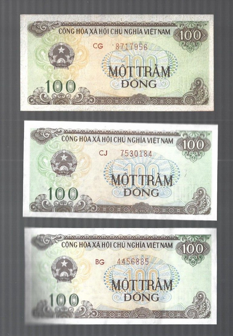 Vietnam 💥BUY 1X RED 100 Dong … GET 1x 100 Dong … FREE !!!💥 Lot#703