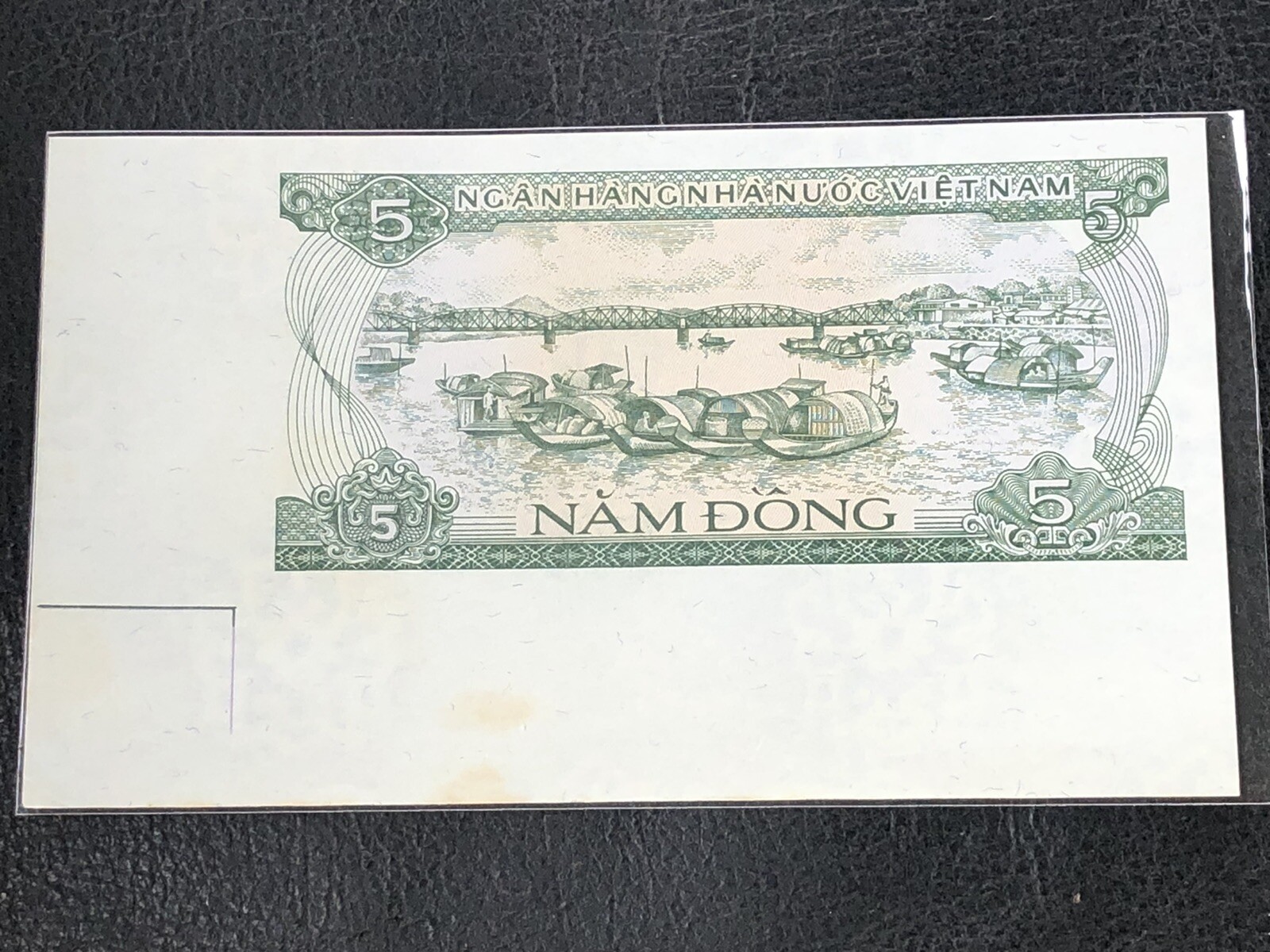 5 Dong Proof Uniface 1985 UNC Viet Nam Banknotes Original Vintage_LDP Shop.