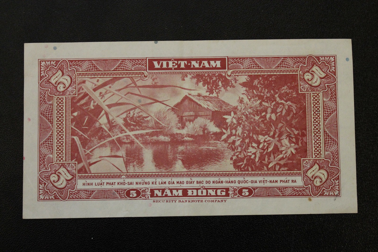 1955 South VietNam 5 Dong P13 – Vietnamese Banknote World Paper Money Currency