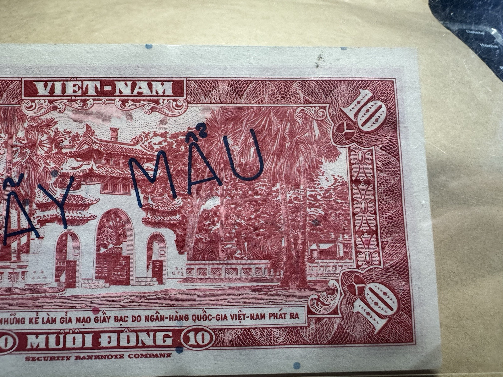 10 Dong South Viet Nam Banknotes Specimen UNC P-5s 1962_LDP Shop.