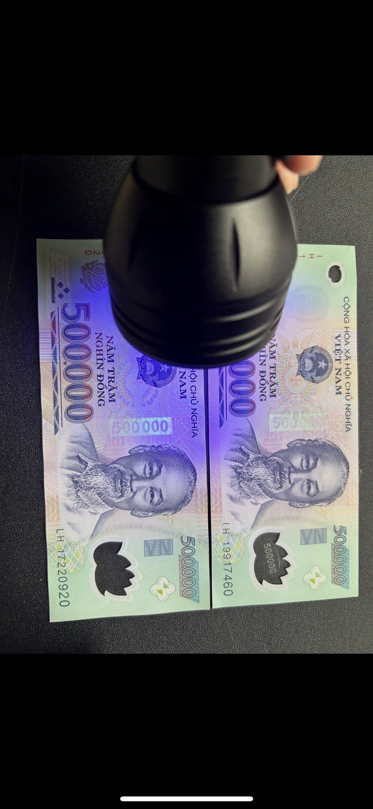 1,000,000 Vietnamese Dong 2 X 500K VND Polymer Notes!! USA Seller