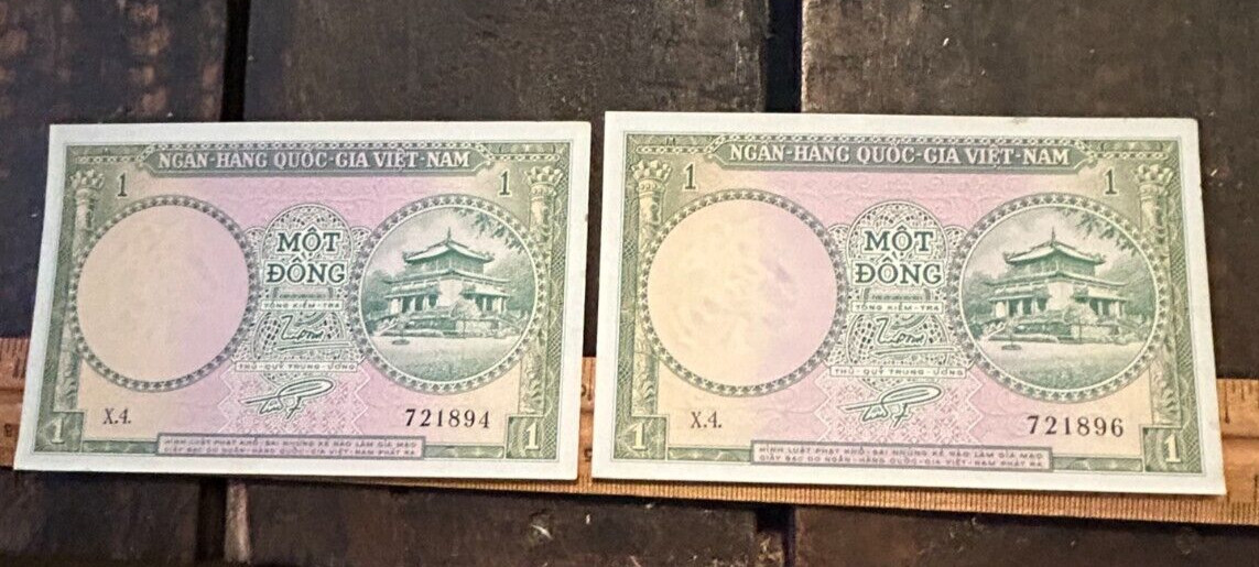 Vintage 1956 Vietnam (2) Notes