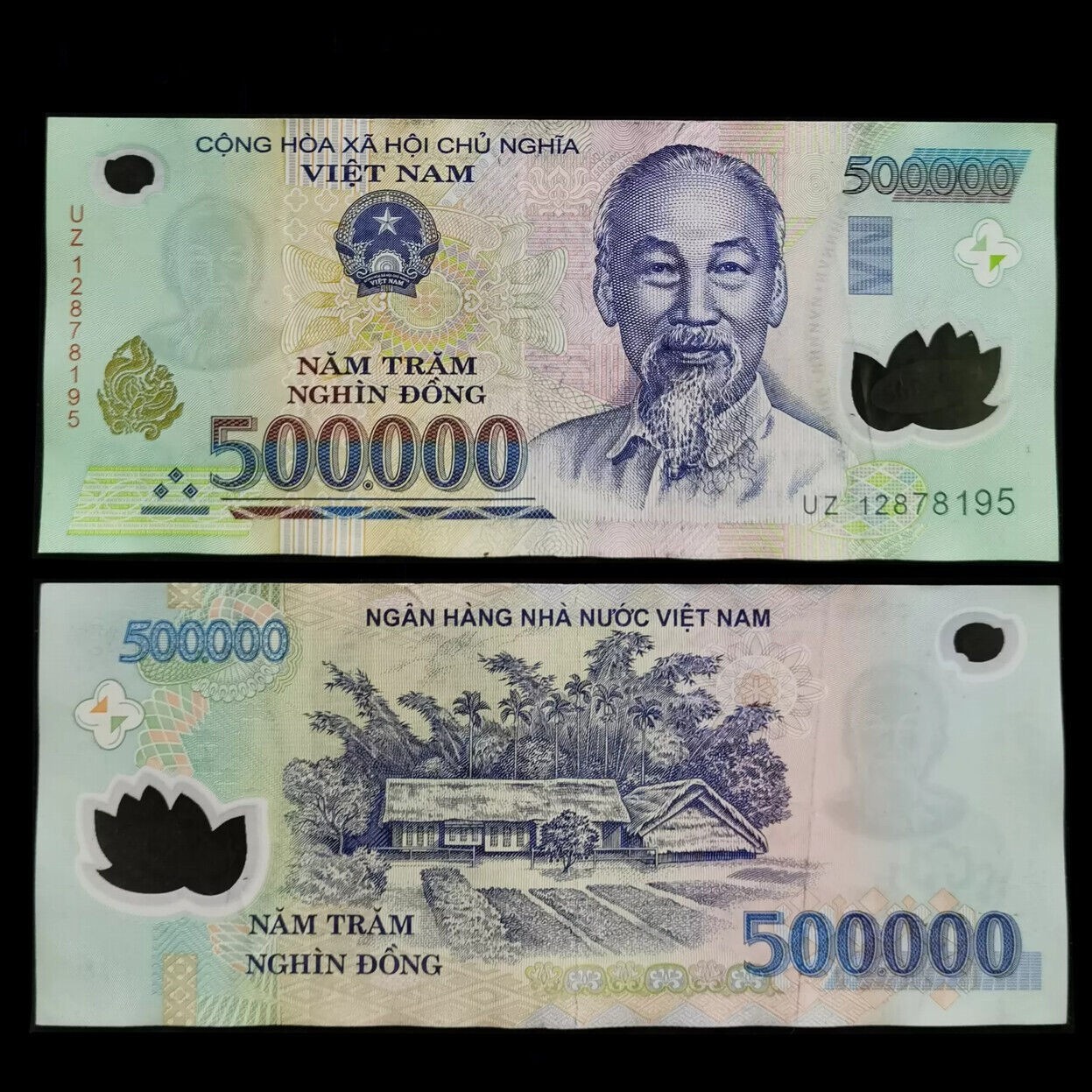 Vietnam Dong 500000 500k Polymer Banknote Vietnamese VND Used Circulated EF