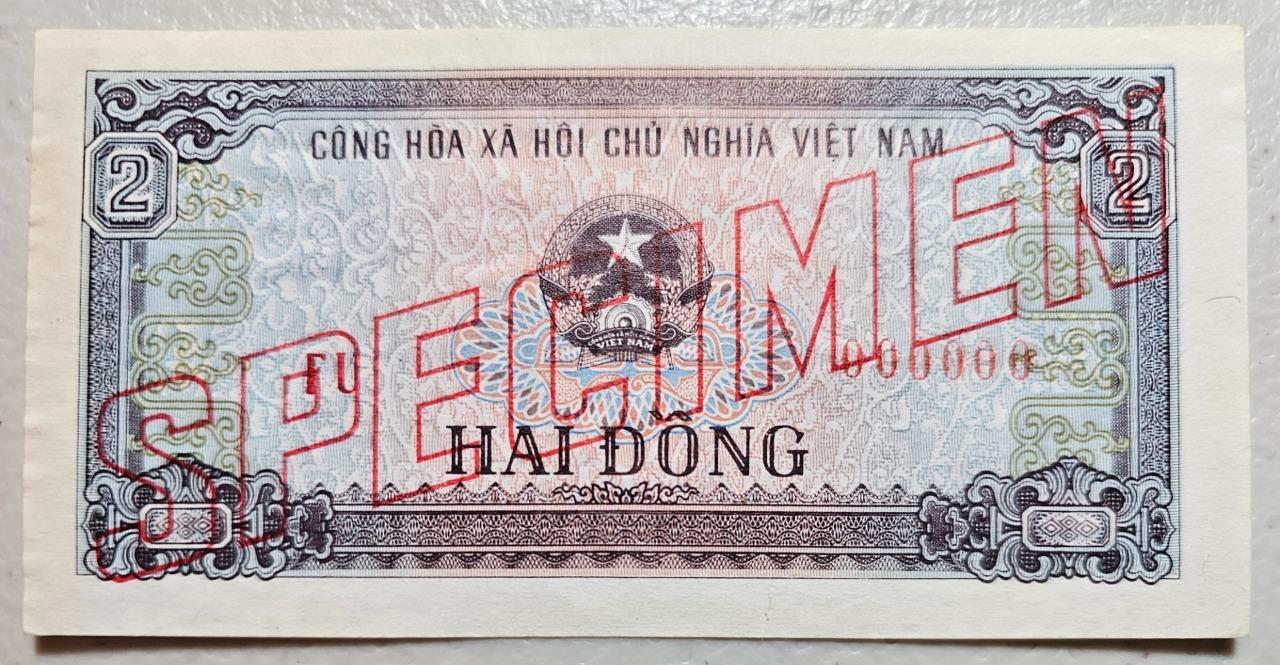 Vietnam 2 Dong 1980 Specimen AU