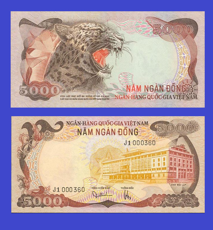 Vietnam vietnam south 5000 Dong 1975 – Copy