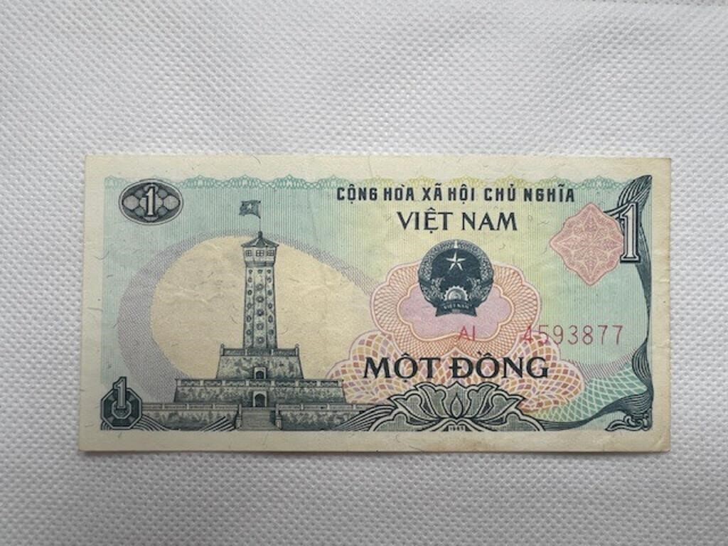 Vietnam Banknote 1 Dong Banknote 1985 AU P 90
