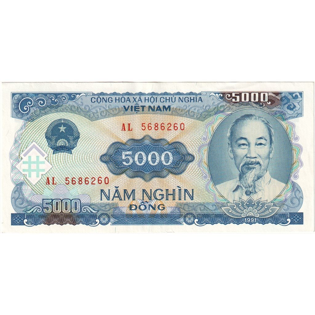 [#377114] Vietnam, 5000 Dông, 1991 (1993), UNC