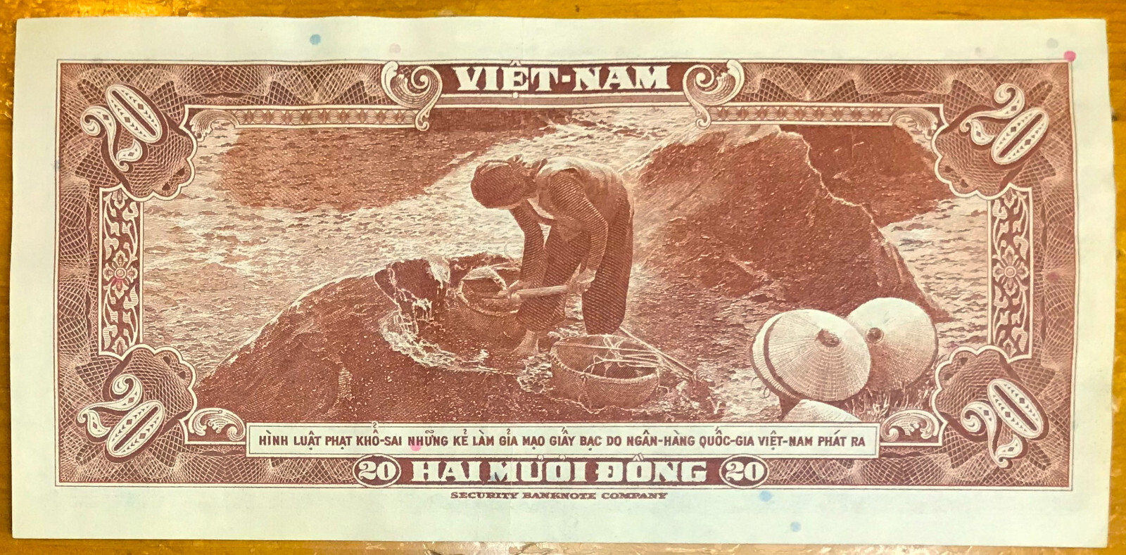 ND 1962 South Vietnam Việt Nam 20 Dong Banknote Series 1-A Crisp Unc 60+ Pick #6