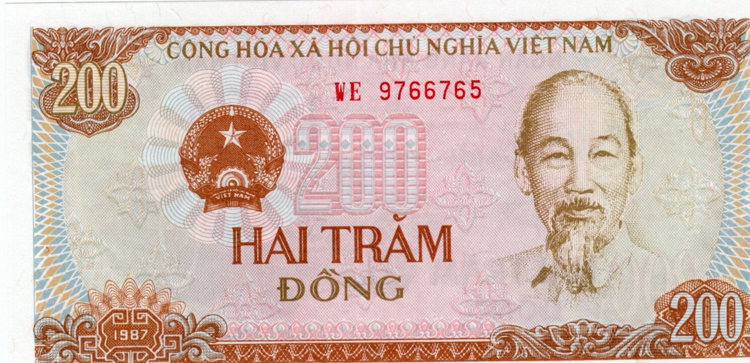 Banknote Vietnam 200 Dong 1987 P100a
