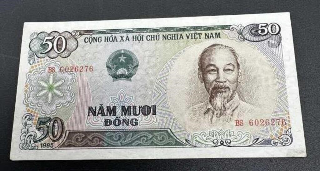 Vietnam Banknote 50 Ðong Banknote – 1985 EF P 96
