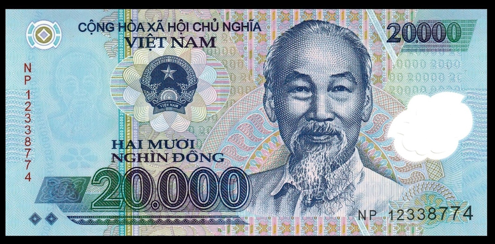 Vietnam 20000 Dong (2009) – Ho Chi Minh / Polymer/ P120d UNC ***