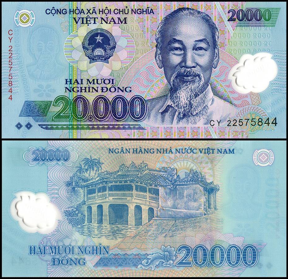 Vietnam 20000 Dong, 2022, P-120m, UNC, Polymer X 10 PCS