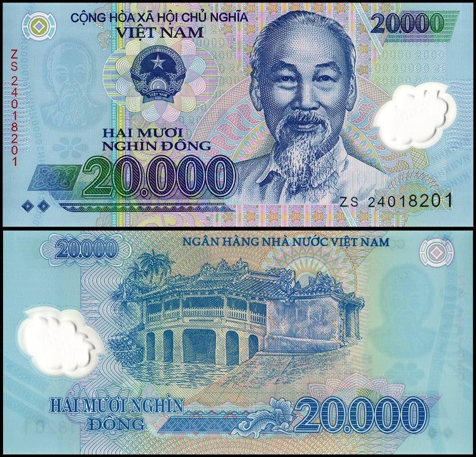 Vietnam 20000 Dong, 2024, P-120o, UNC Polymer X 10 PCS