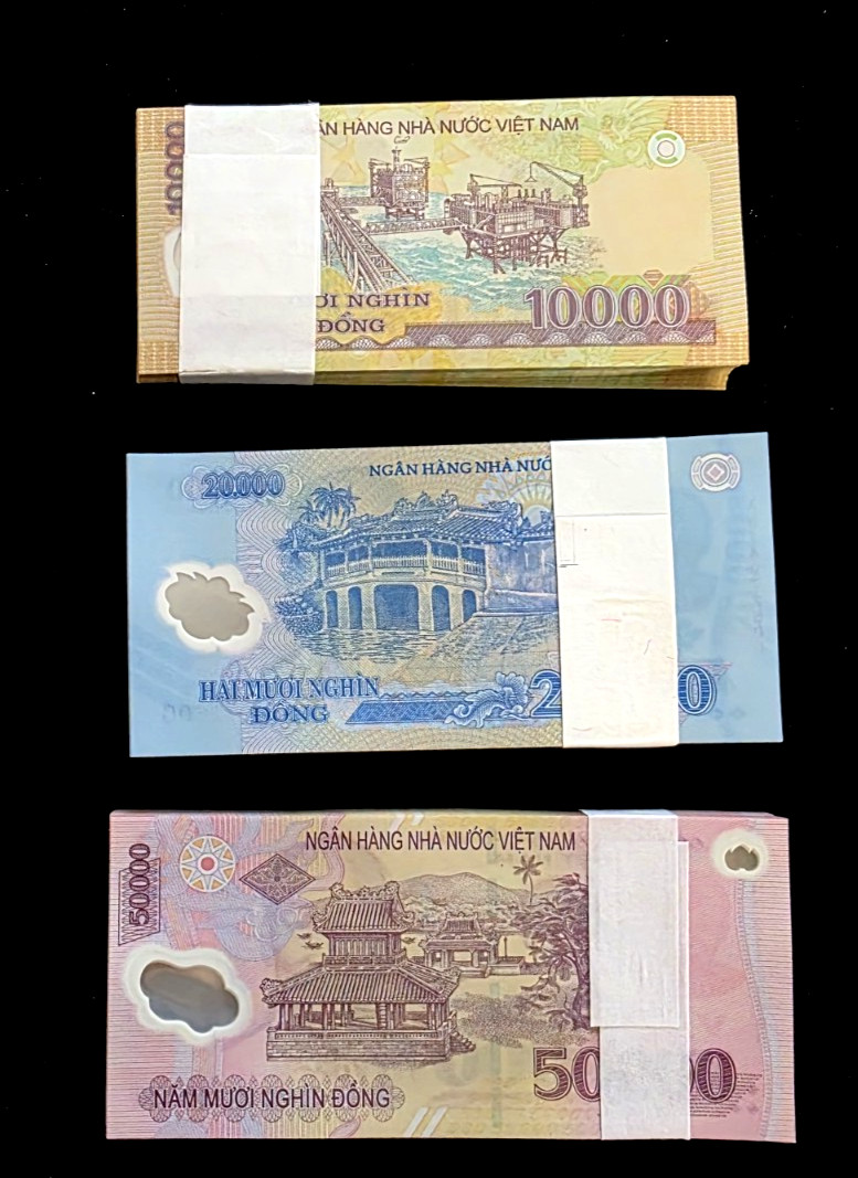300 VIETNAM banknotes- 100 ea x 10000, 20000 & 50000 Dong / Uncirculated bundles