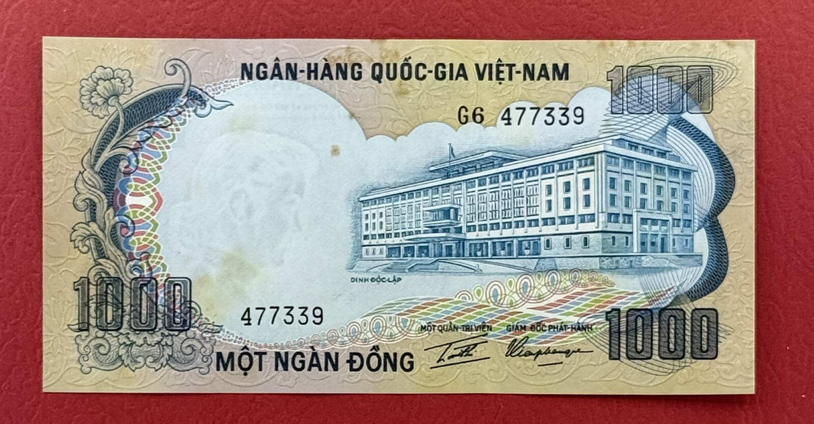 VIETNAM SOUTH 1000 Dong 1972 Pick# 34a XF-AUNC. #PL3021