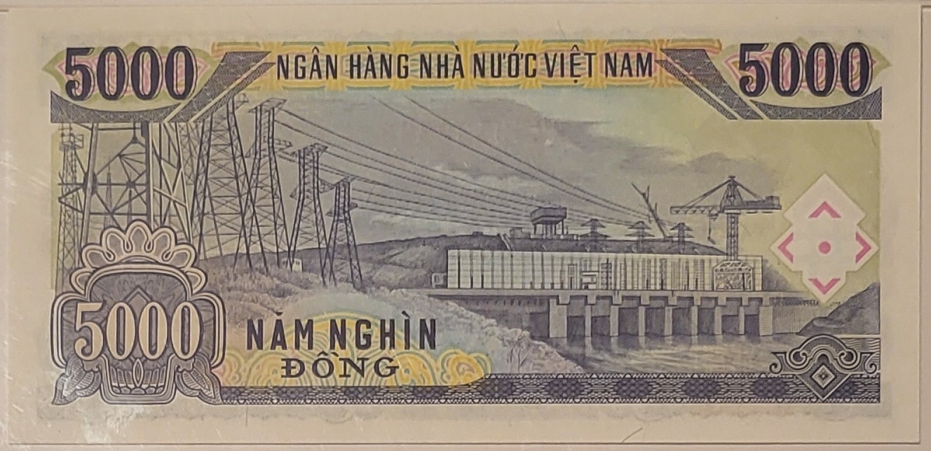Vietnam 1993 5000 Dong Bank Note Superb Gem Unc 68 EPQ PMG