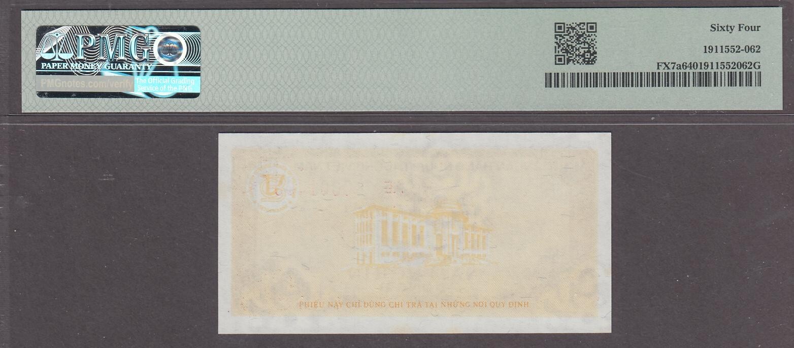 Vietnam FX Certificate Lot 7 Notes P-FX1a to FX7a ND 1987 PMG 65EPQ