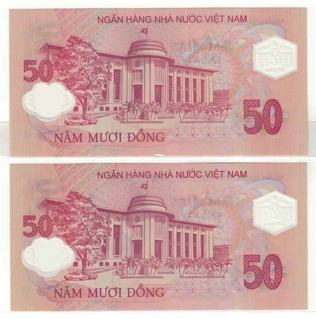 Viet Nam,National Bank,P118, 2001, 50 Dong, Commemorative, With FOLDER, GEM UNC