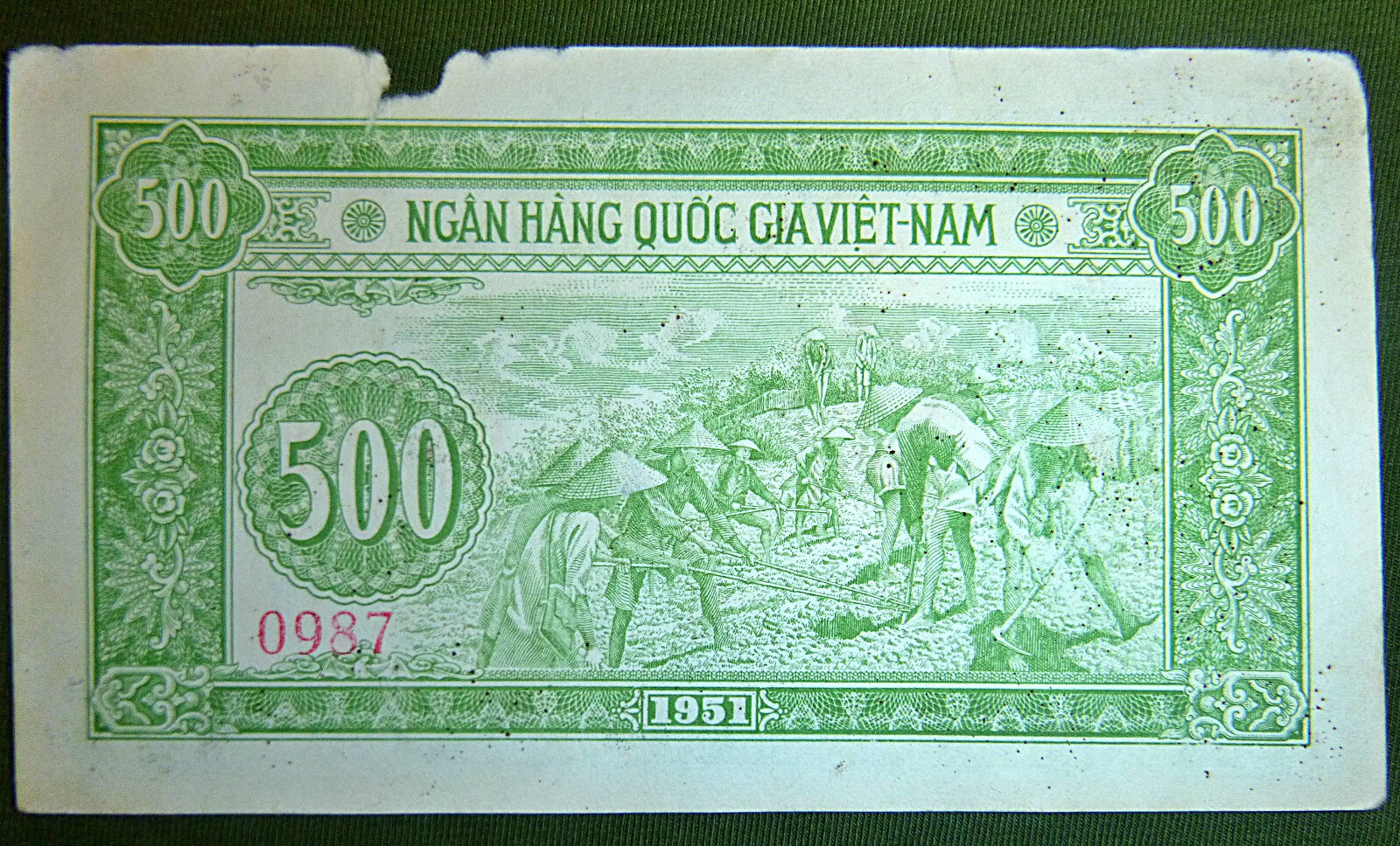 SPECIMEN – Bank Note – North Vietnam – 1951 – Ho Chi Minh – SN 000 000 – InSafe