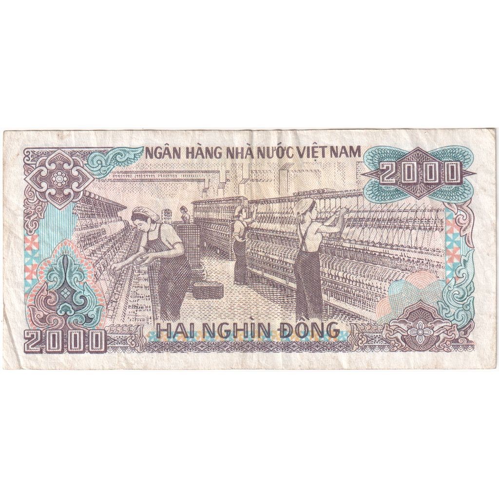 [#1243250] Vietnam, 2000 Dông, Undated (1988), VF