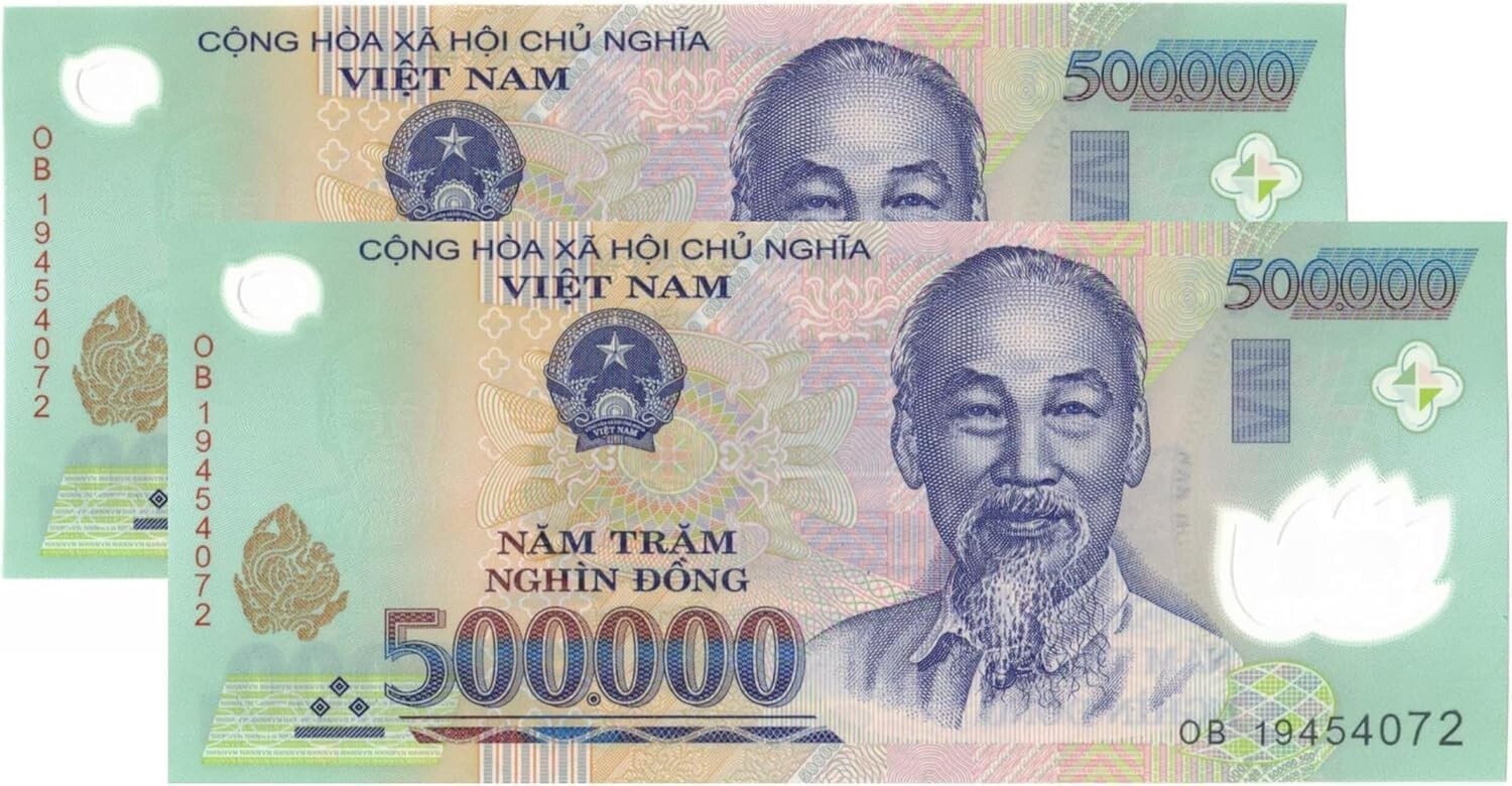 10 MILLION VIETNAMESE DONG 10,000,000 20x 500,000 VIET NAM VND AUTHENTIC w COA