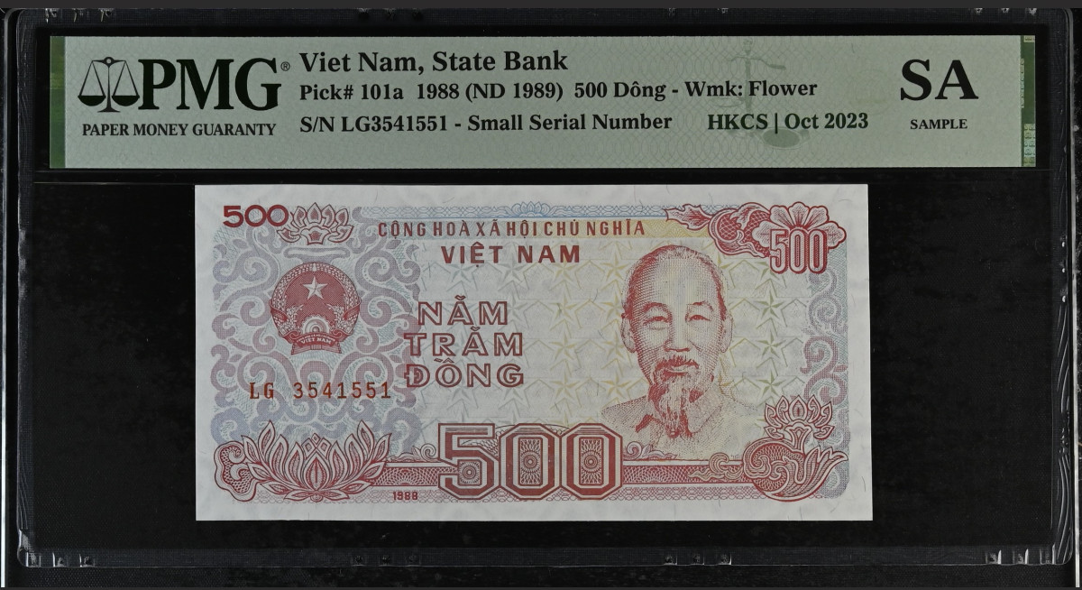 Viet Nam 500 Dong 1988 ND(1989) P 101a PMG HKCS I Oct 2023