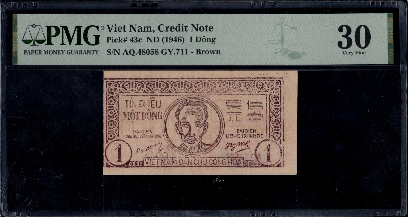 Vietnam 1 Dong 1946 P43c PMG30