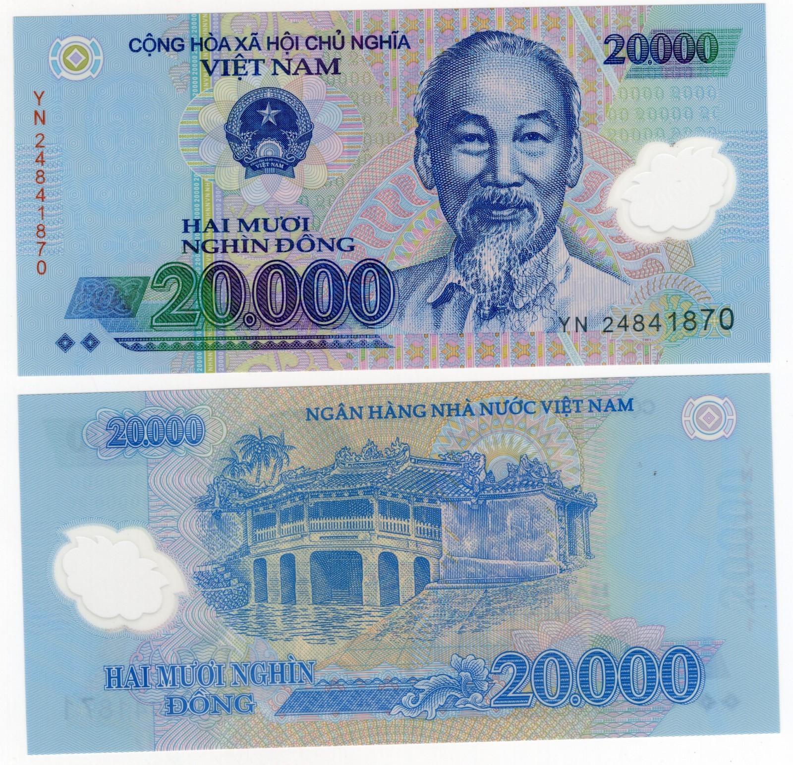 VIETNAM 20000 Dong 2024 P-120o UNC Polymer