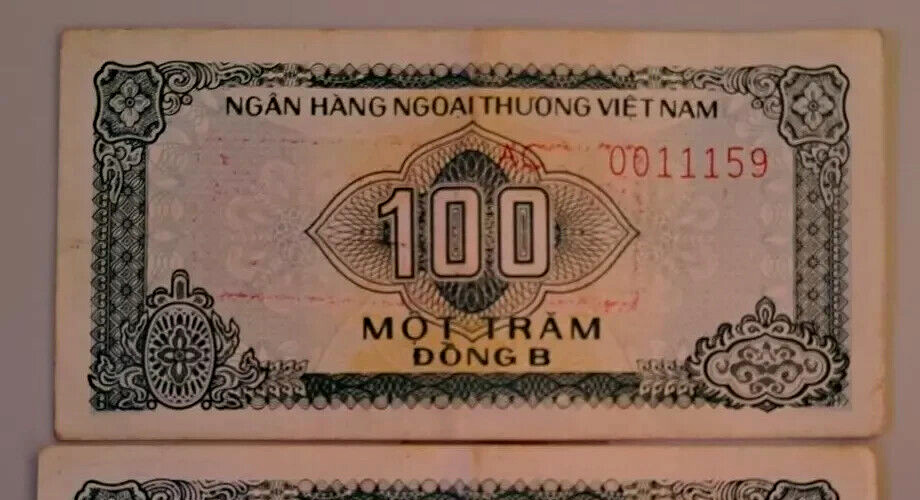 Vietnam 100 DONG P FX-5 1987 FOREIGN EXCHANGE FEC VIETNAMESE CURRENCY BANK NOTE