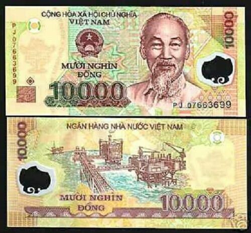 Vietnam 10,000 DONG 10000 P-119 2007 “Oil Rig”Polymer Currency UNC Vietnamese UV