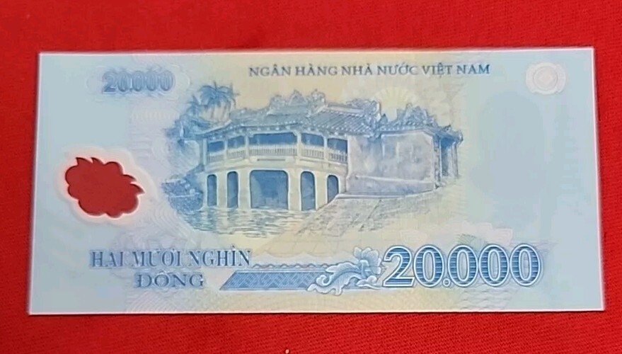 VIETNAM Polymer Plastic Banknote 20000 Dong UNC ISSUED 2021