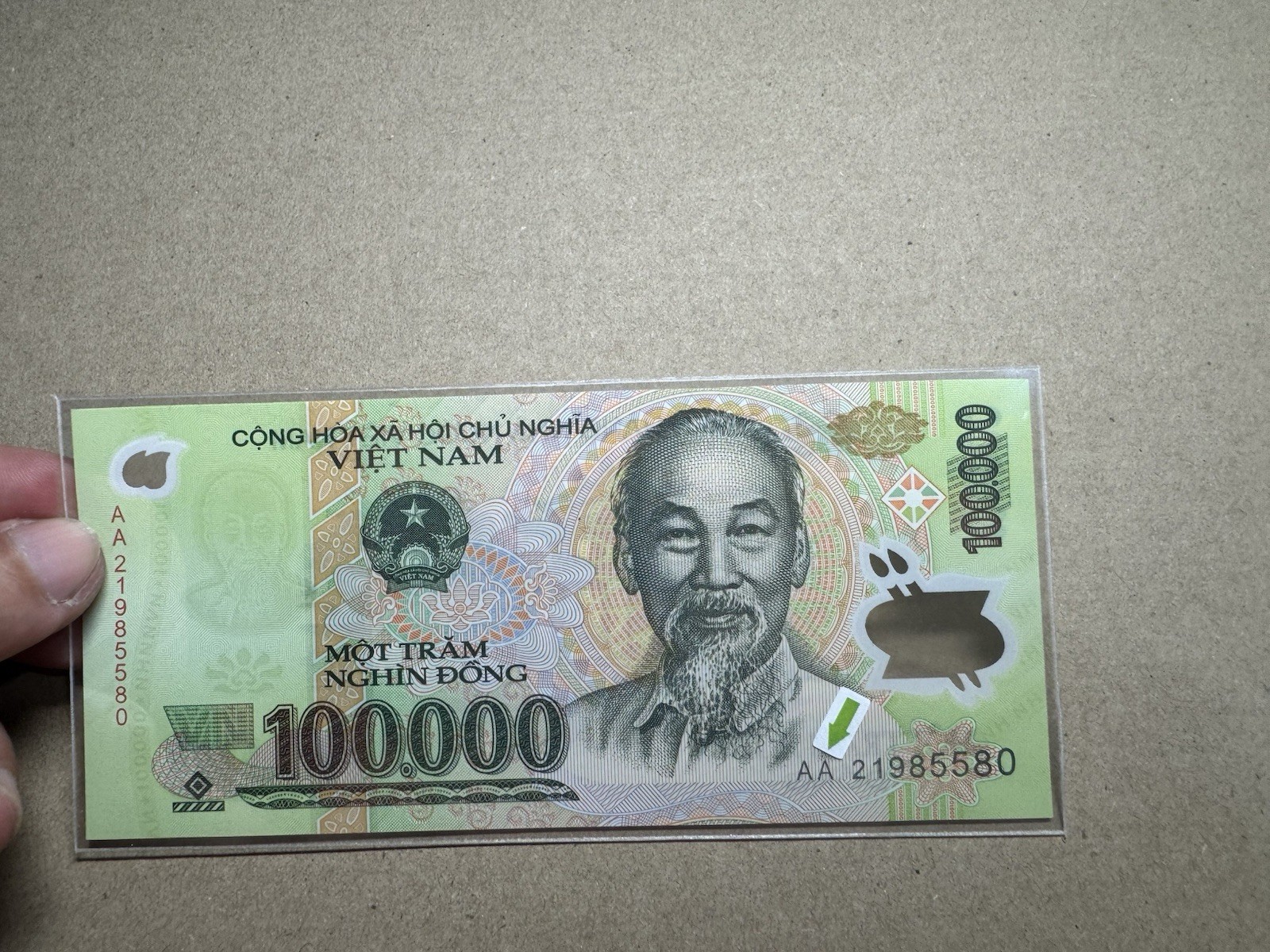 AA Block 100,000 Dong 2021 Polymer Viet Nam Banknotes Gem UNC Rare_LDP Shop.