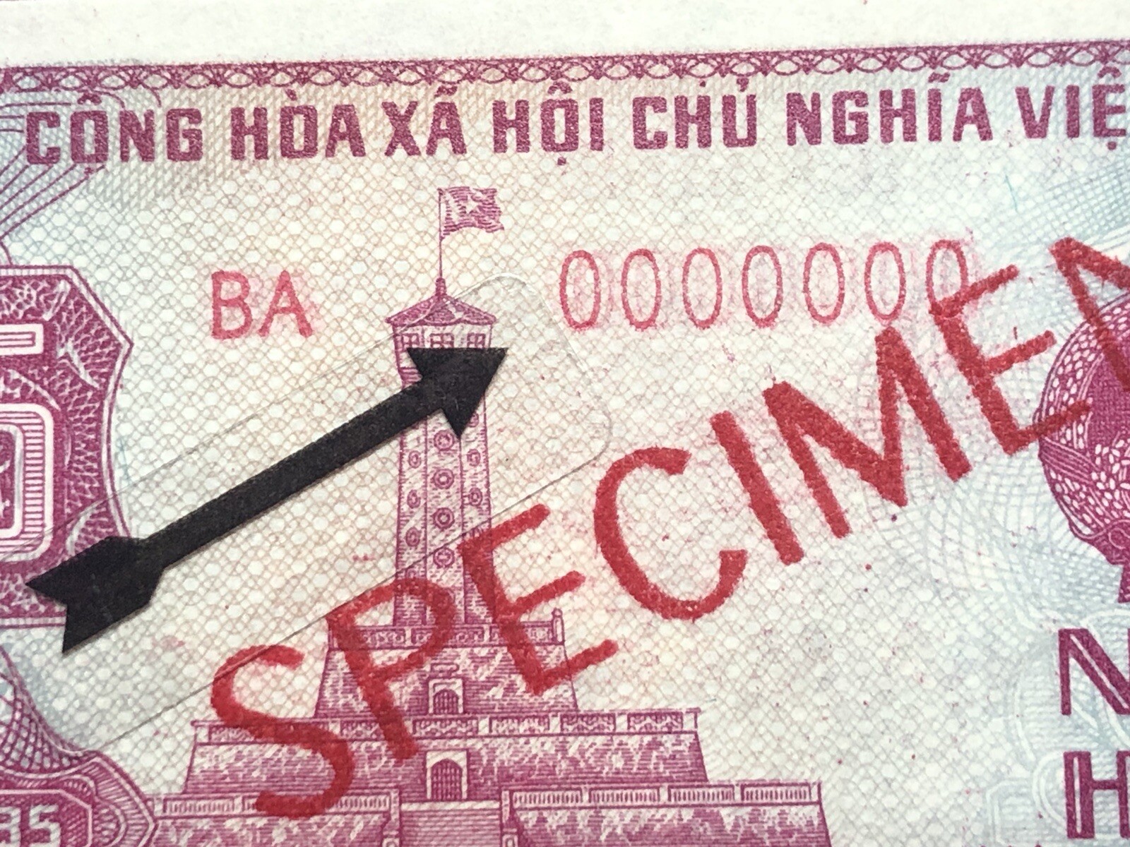Error Specimen 5 Hào 1985 Banknotes Viet Nam UNC Original Vintage Rare_LDP Shop.