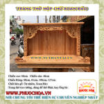 Trang Thờ Hộp Chữ Xoan Đào Gỗ Xoan Đào