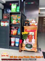 Bàn Thờ Thần Tài-Ông Địa Kiểu Hoa Văn Gỗ Xoan Đào 48cm x 81cm - Ảnh 2