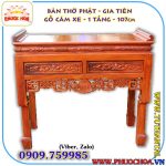 bàn gia tiên gỗ căm xe